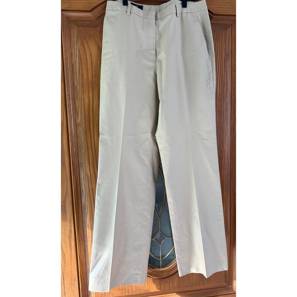 Brooks Brothers Advantage Women's Size 8 Work Dress Khaki Trouser Pants Cotton